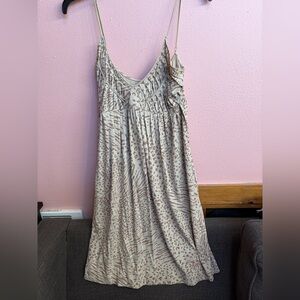 Tufi Duek Brown White Cheetah print dress